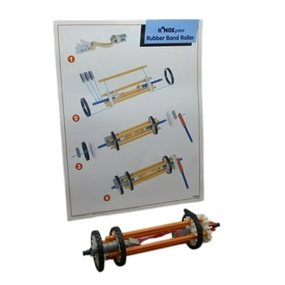 K'NEX 1996 Rubber Band Roller from STEM Forces, Enery, and Motion 78790
